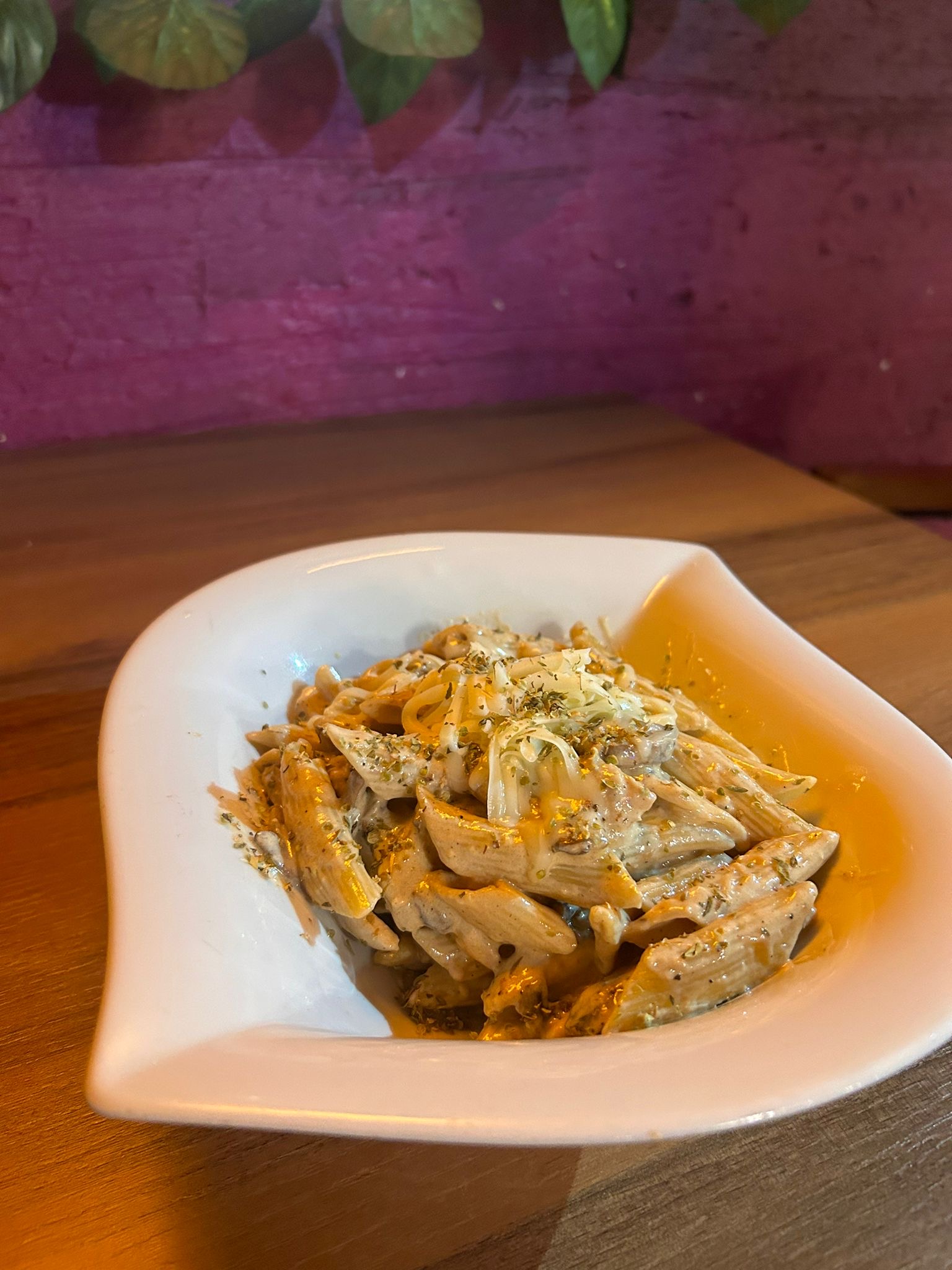 Kremalı Mantarlı-Tavuklu Penne 