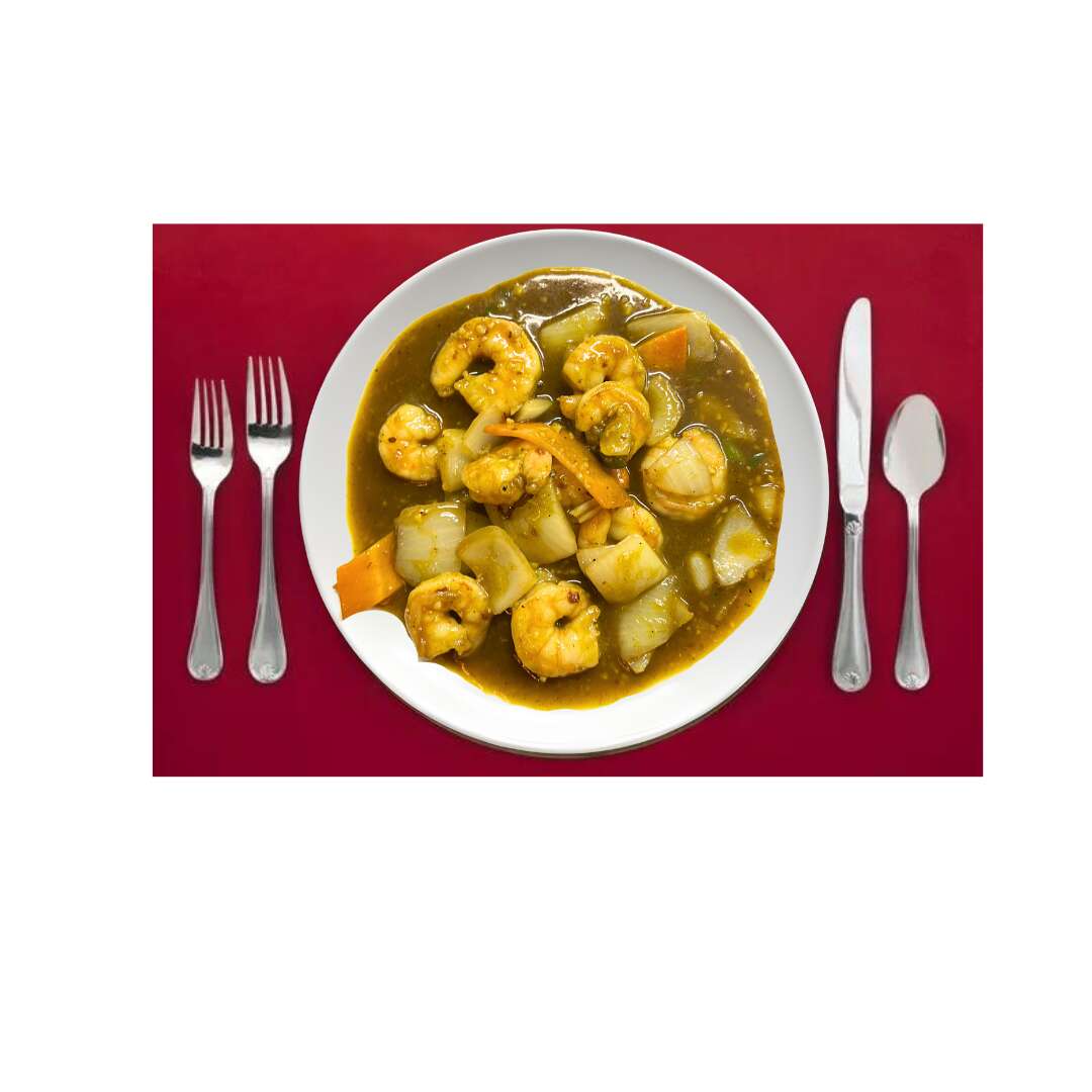 77. Köri Soslu Karides