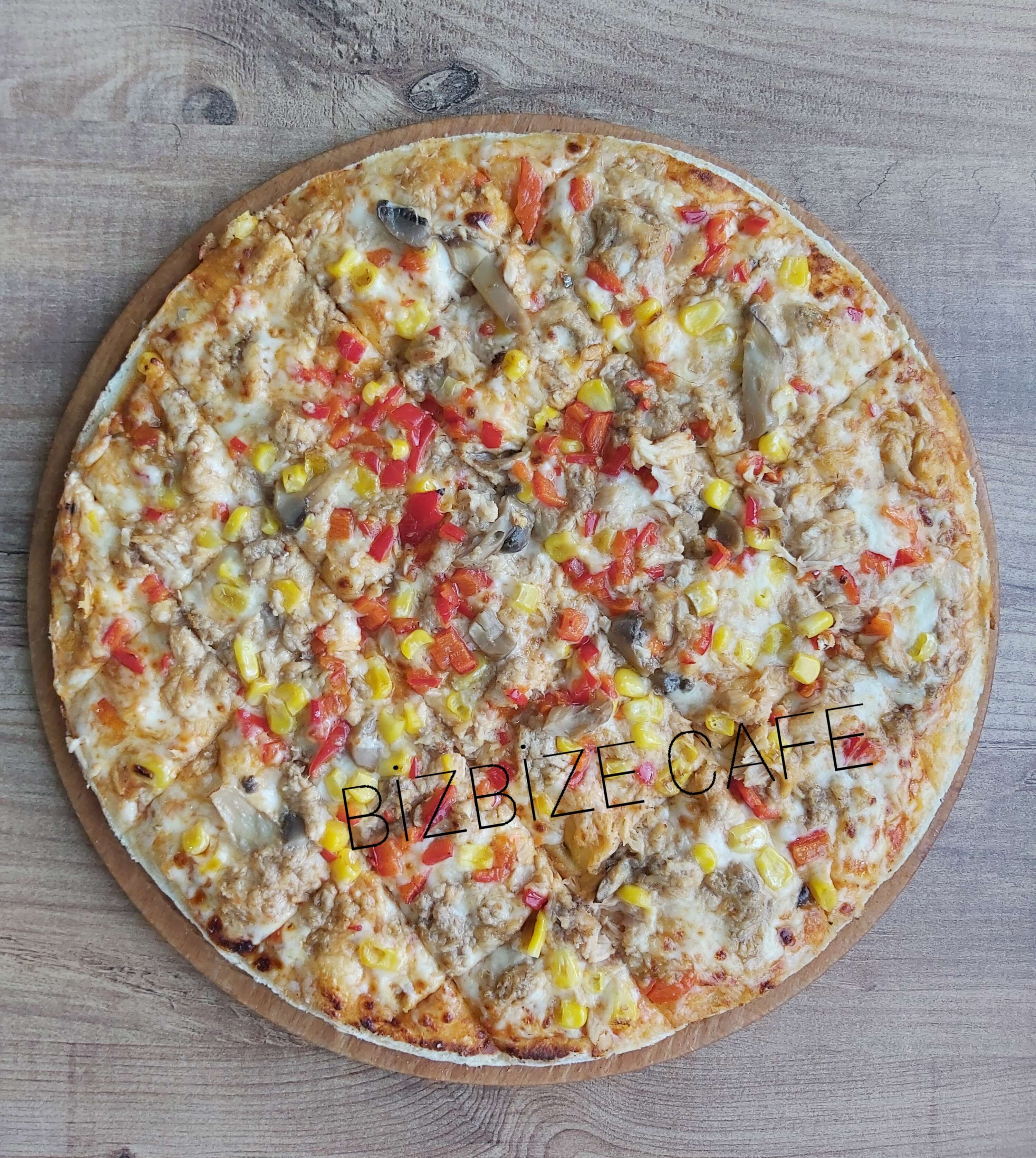 Medium tuna pizza