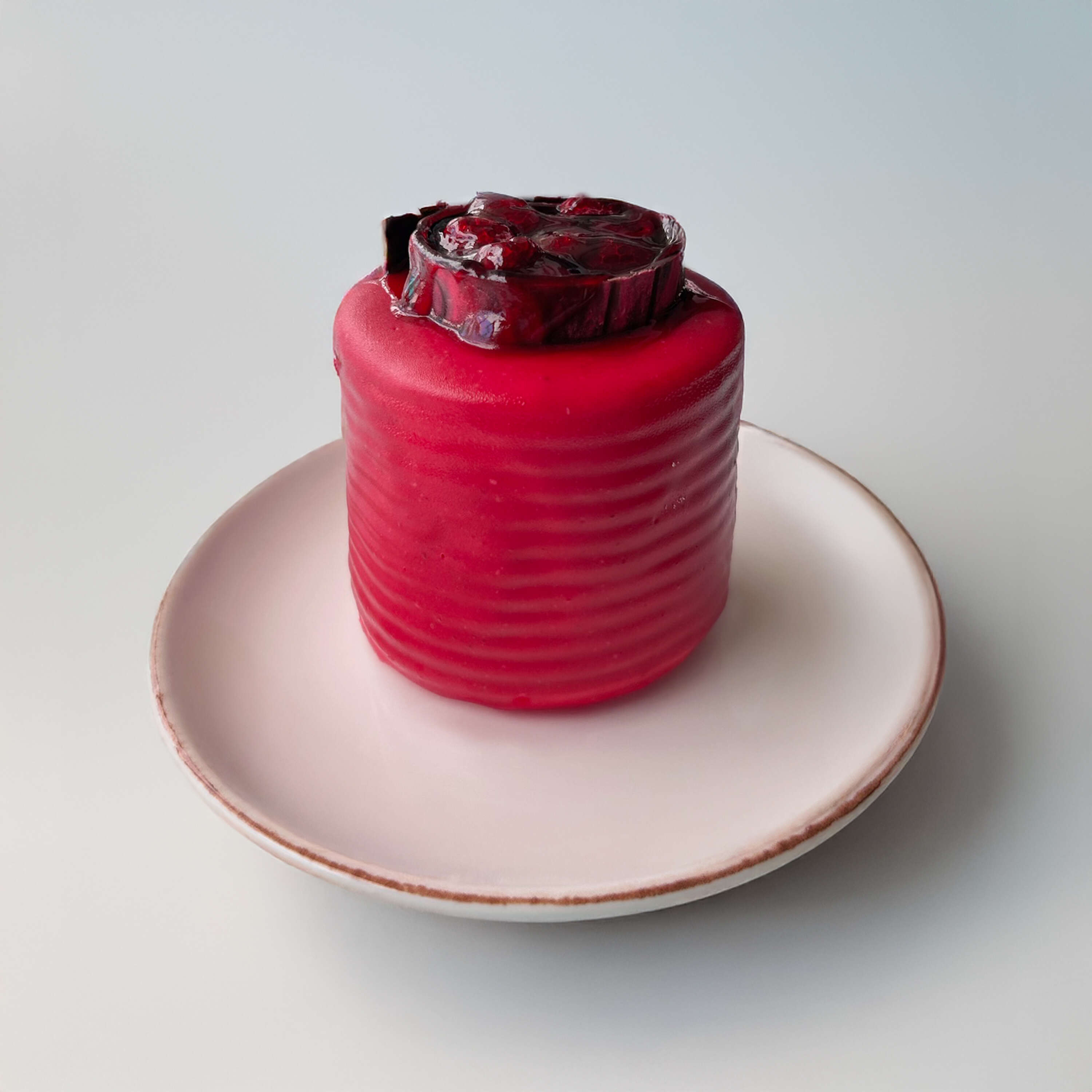 Single-Serving Raspberry Cake
