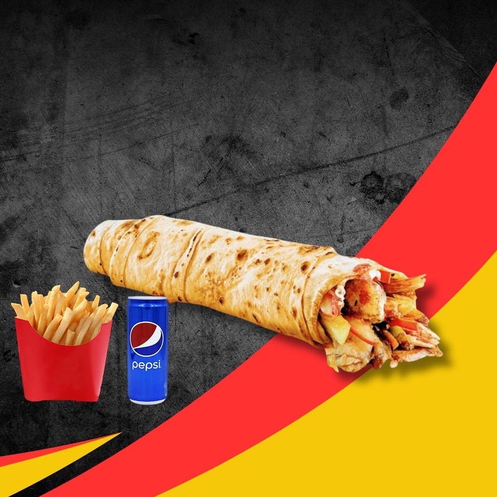 Hatay Usulü Tavuk Döner Dürüm Menü 2