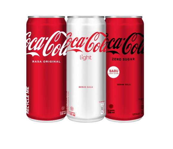Coca-Cola Original/Zero/Light, 330 ml can