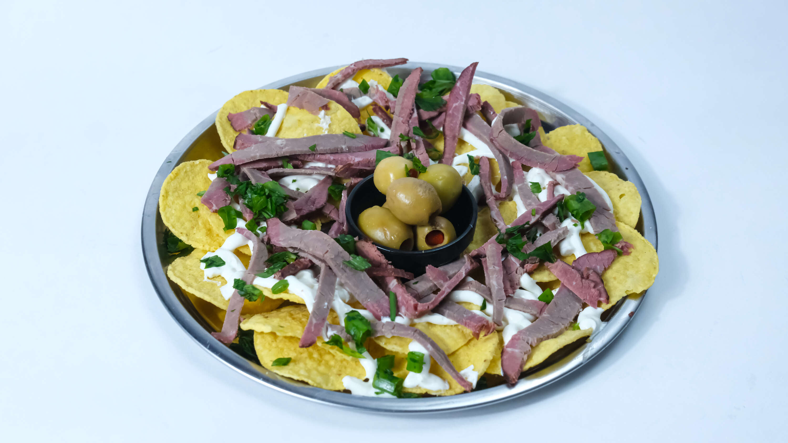 Nachos with dried beef