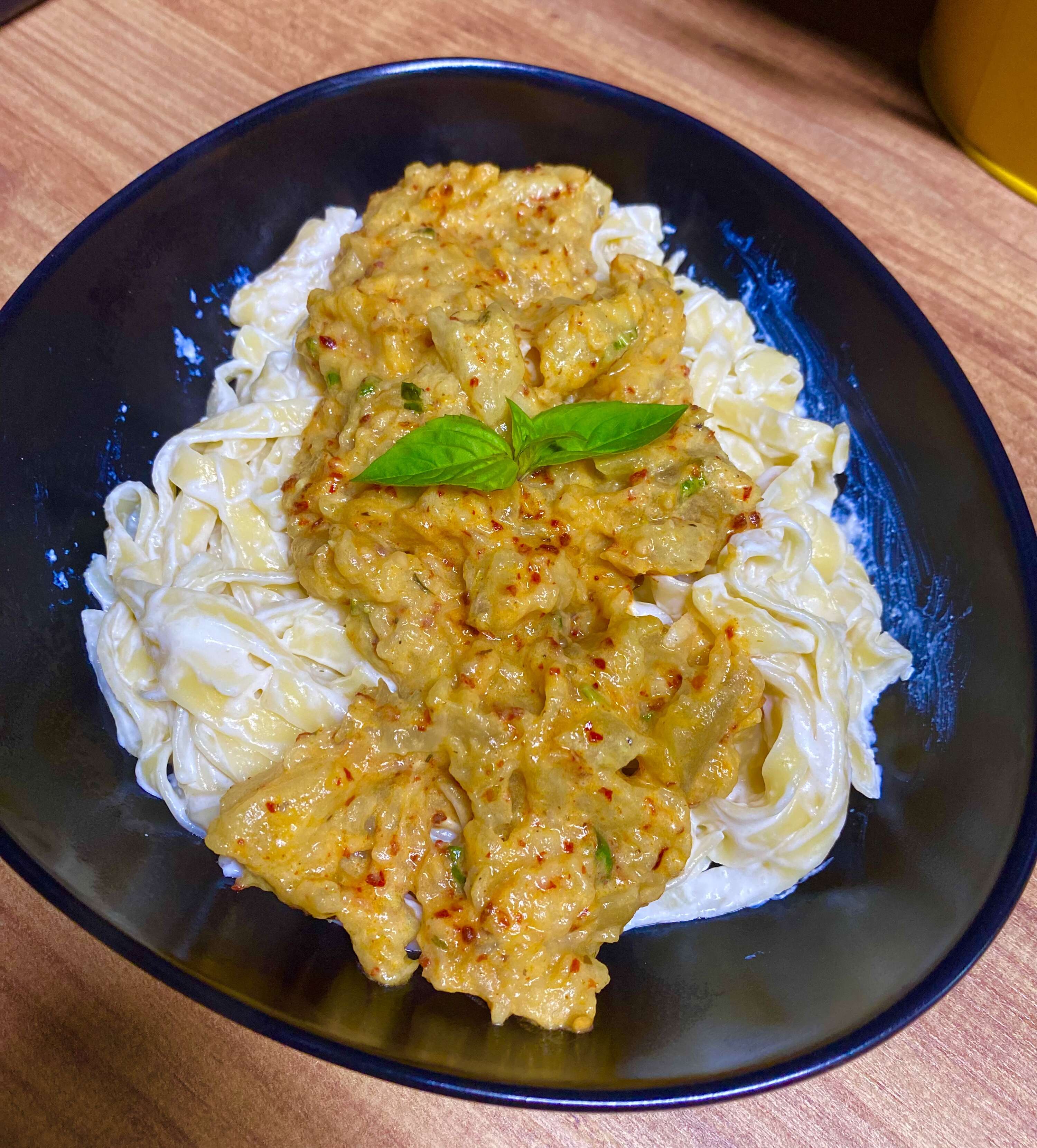 Köz Patlıcan Fettucine