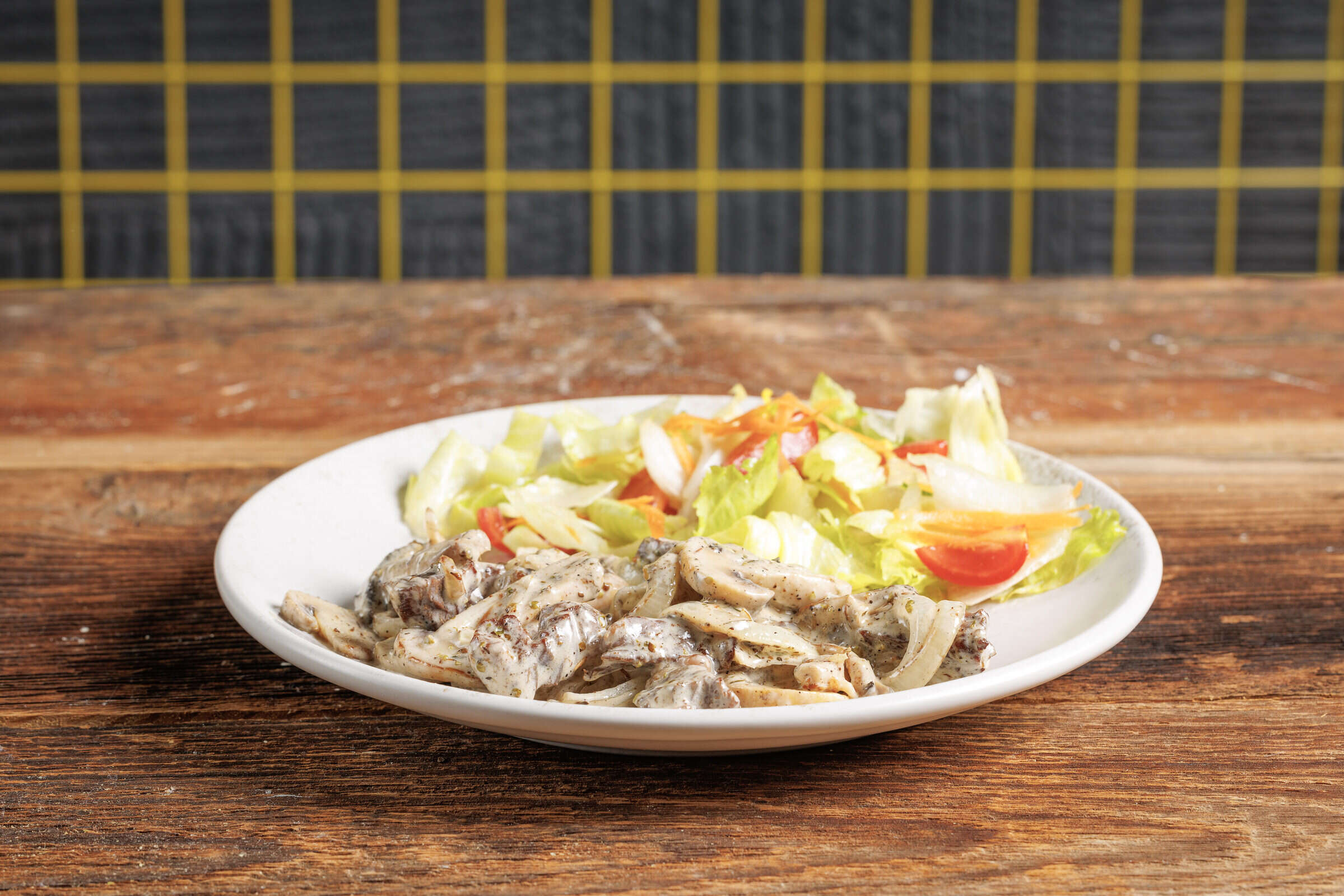 Creamy mushroom ribeye
