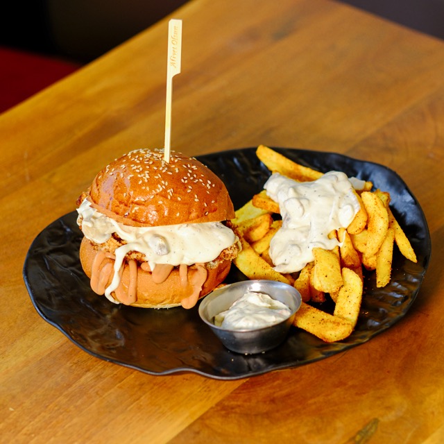 Chicken Magic Mushroom Burger