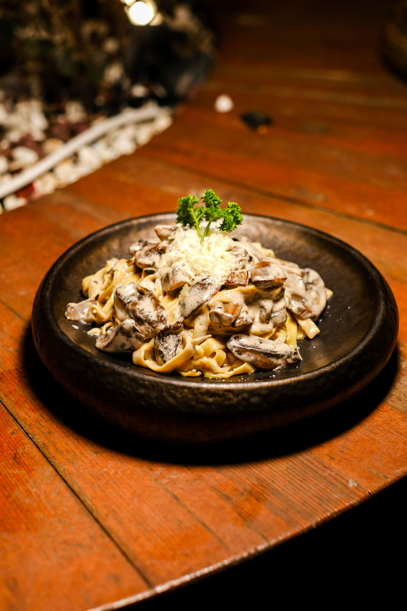 Truffle mushroom tagliatelle