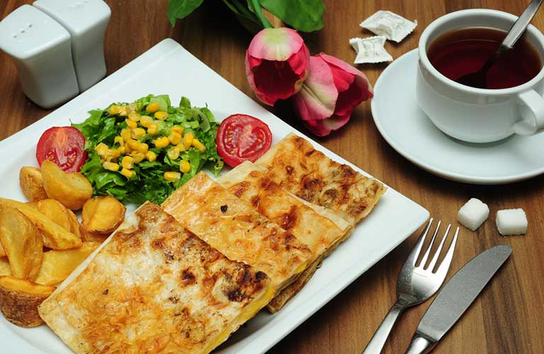 Mantarlı Kaşarlı Gözleme
