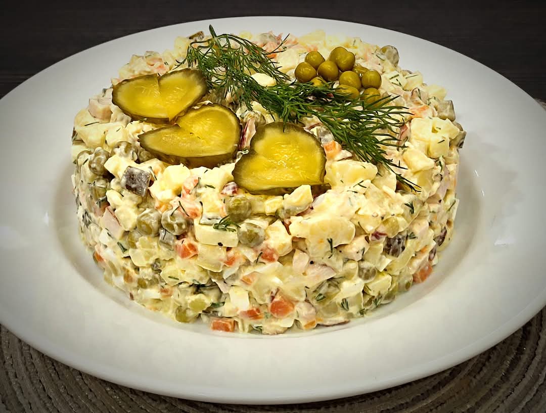 Rus salata-Russian salad-Оливье