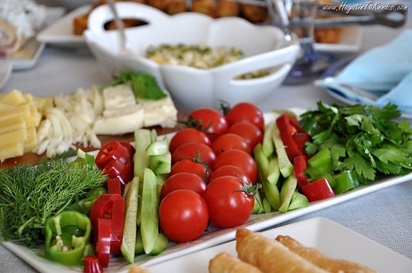 Tomato and Cucumber Plate
