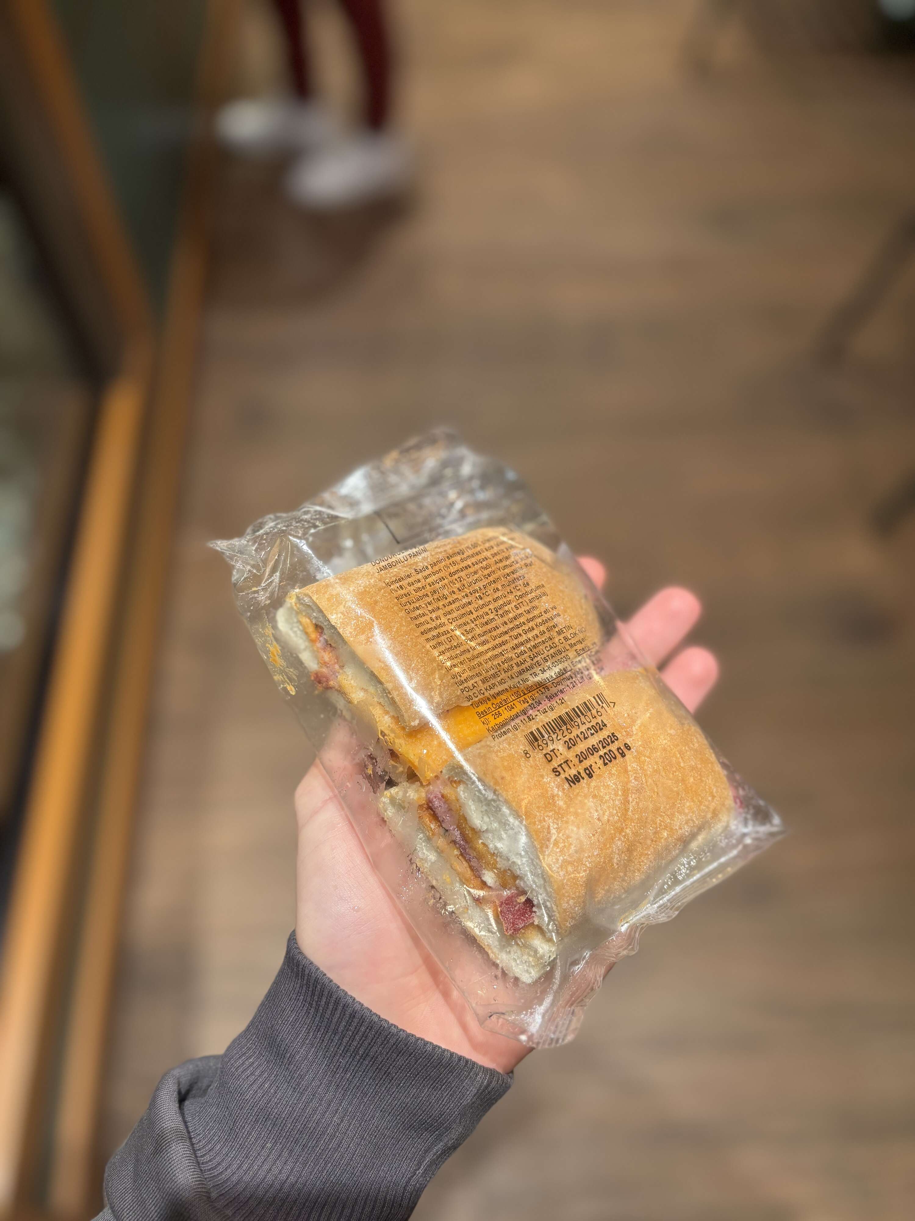 Cheddar and Beef Ham Panini