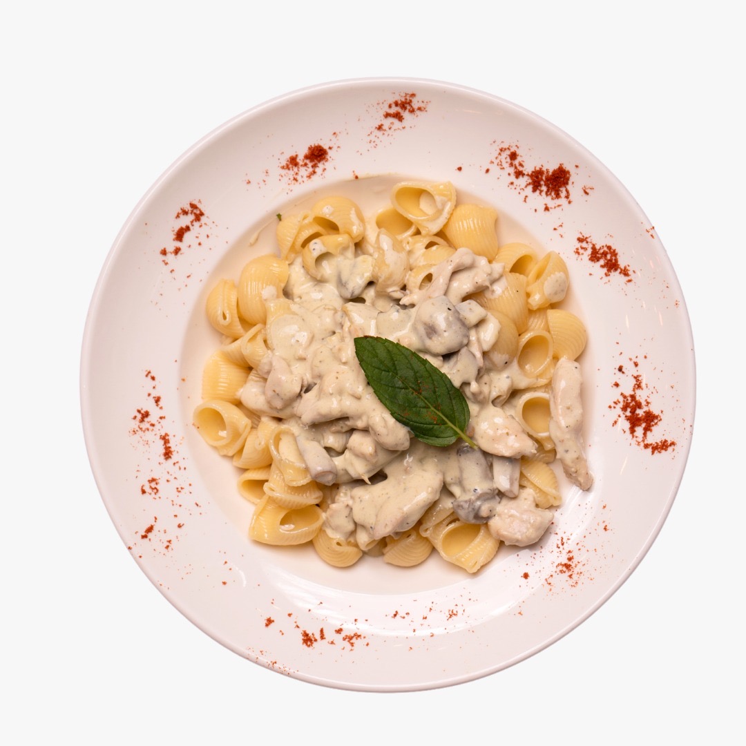 Krema Mantarlı Tavuklu Conchiglie Makarna