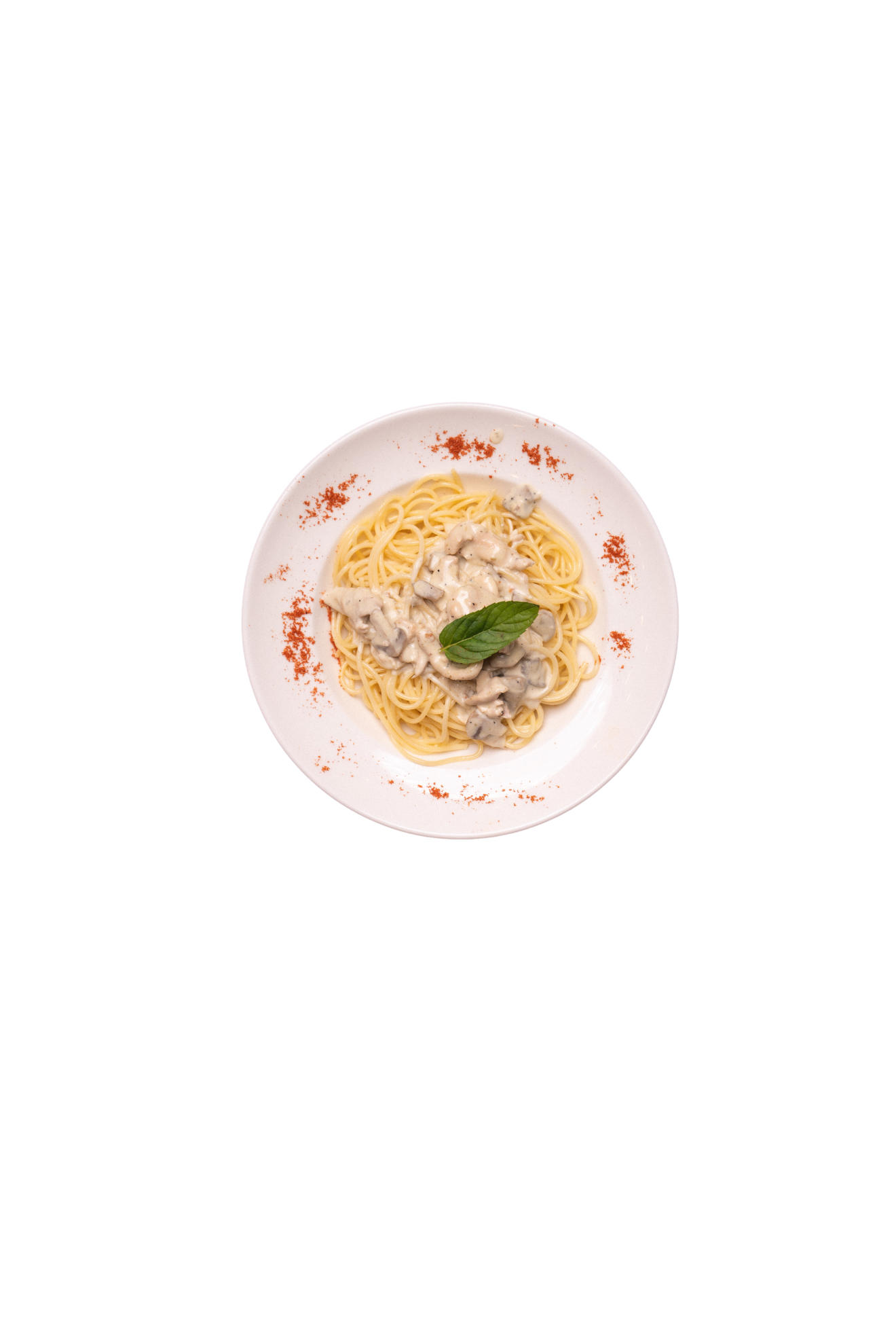 Krema Mantarlı Tavuklu Spagetti Makarna