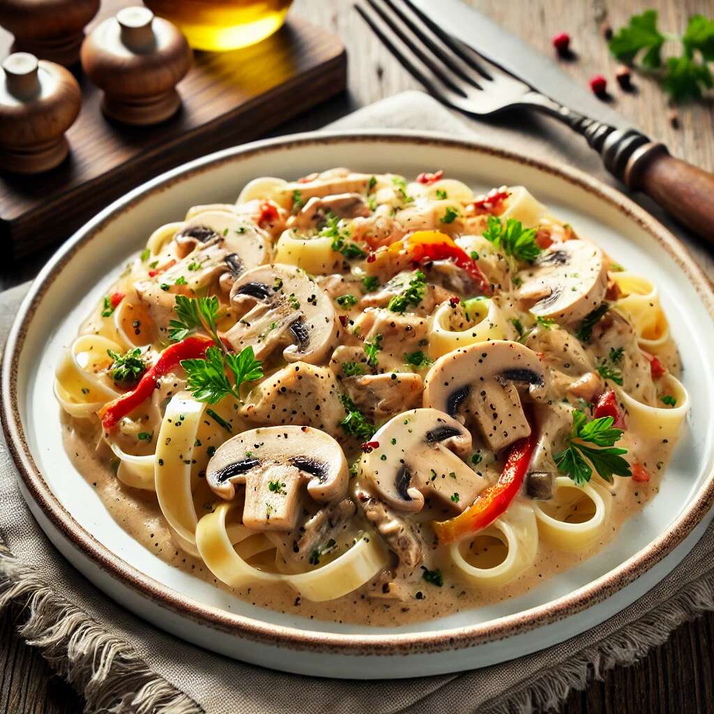Tavuklu Fetuccini