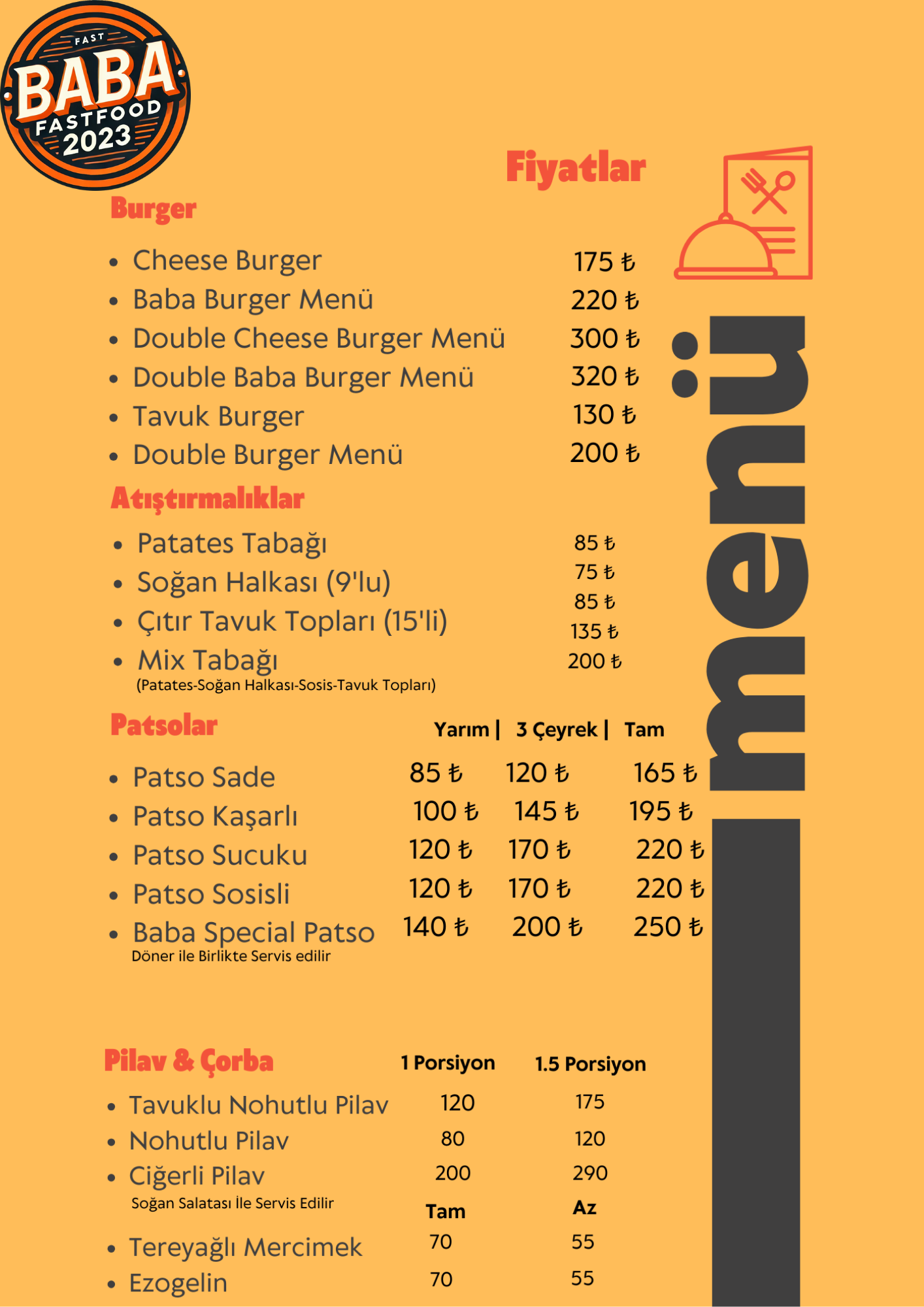 Burger & Patso & Pilav