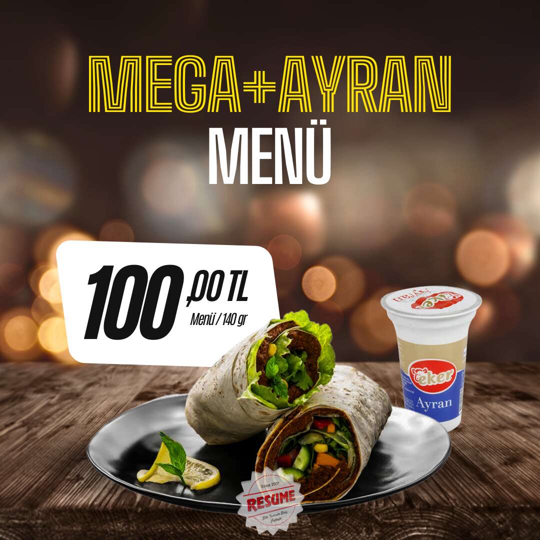 Mega Dürüm-Ayran Menü