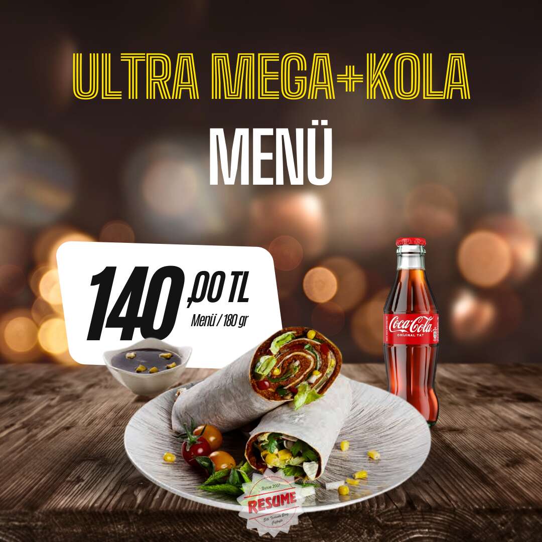 Ultra Mega Dürüm-Kola Menü