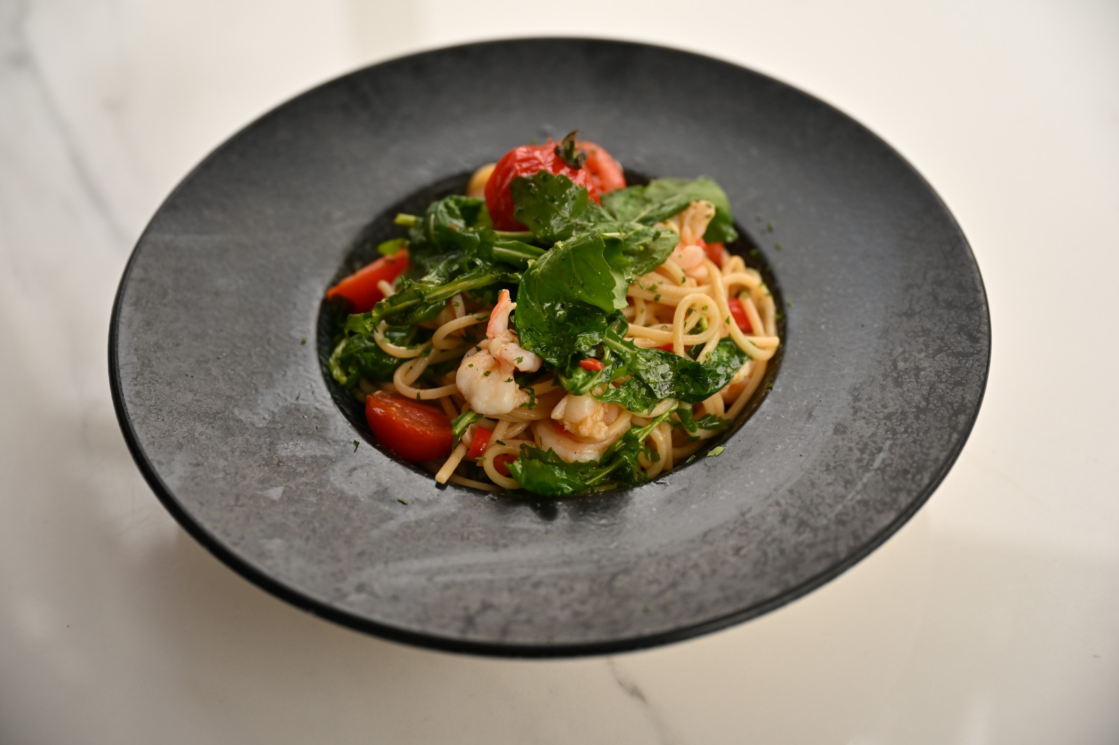 Aglio Karidesli Spagetti