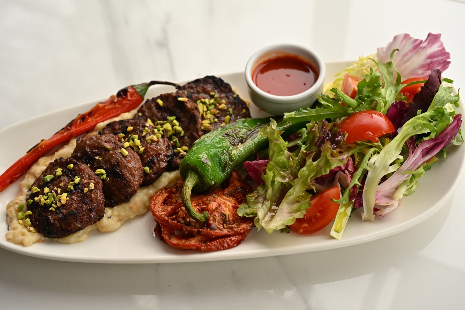  Beğendili Izgara Köfte ( 200 gr Dana )