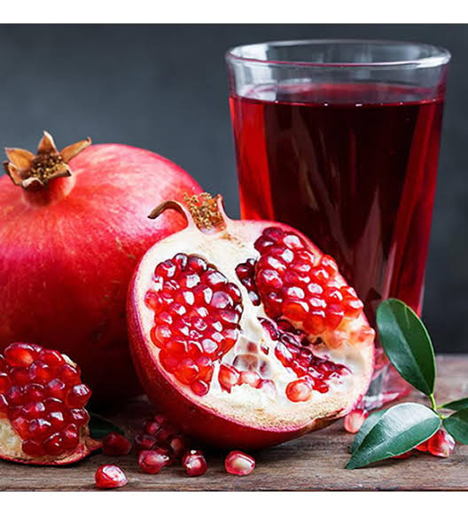 Freshly squeezed pomegranate juice