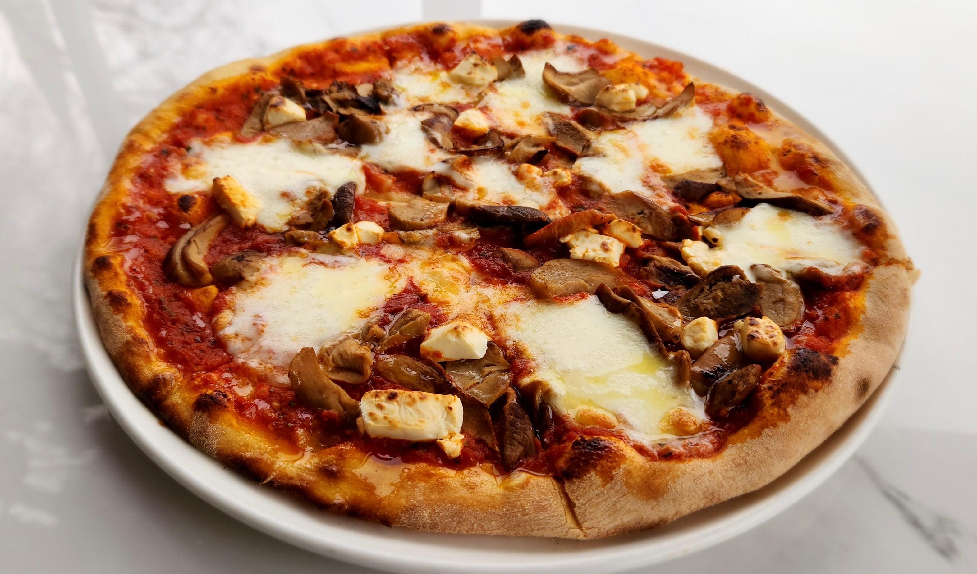  Porcini & Goat Cheese Pizza