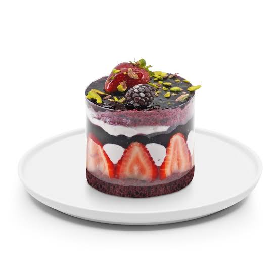 Forest fruit cake