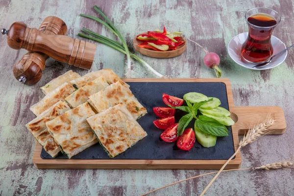 Gözleme with white cheese