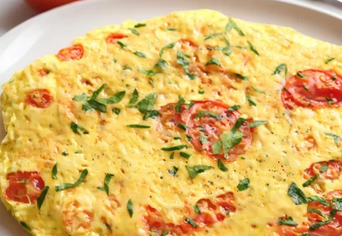 CHEESE TOMATO OMELETTE