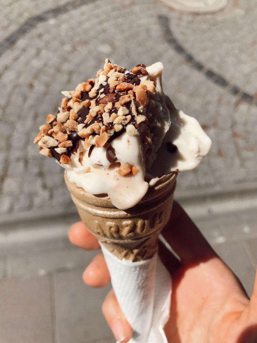 Ice cream in a cone