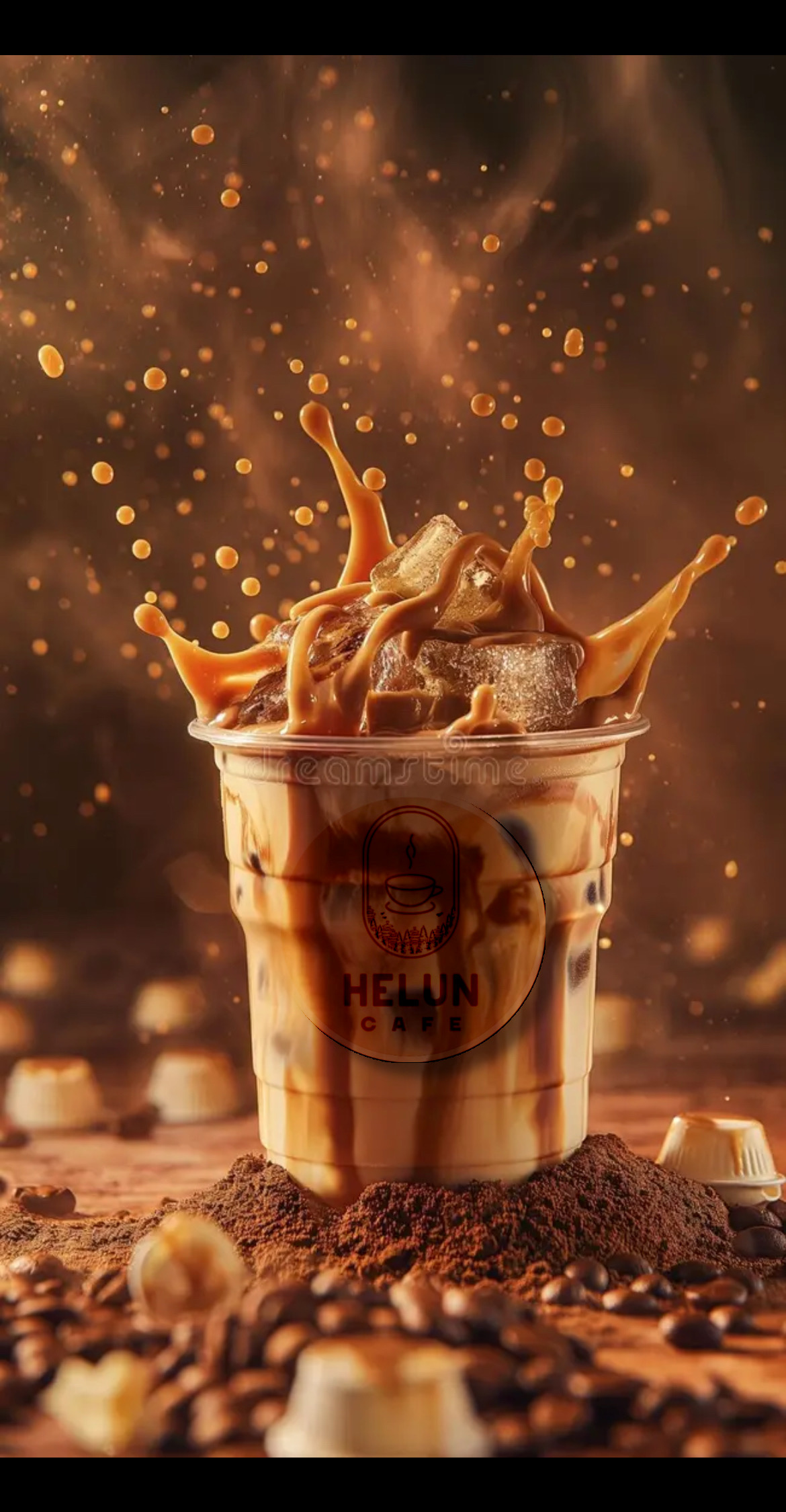 İced caramel latte