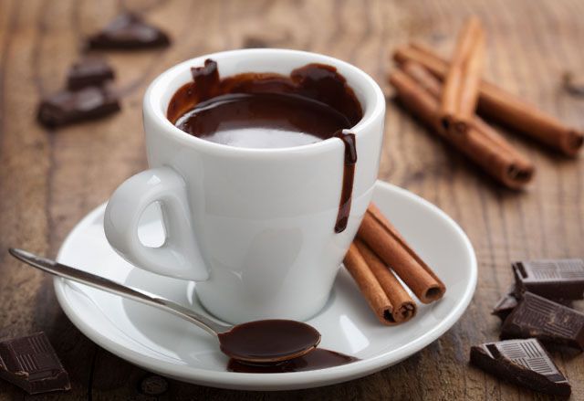 Hot chocolate with Belgian chocolate