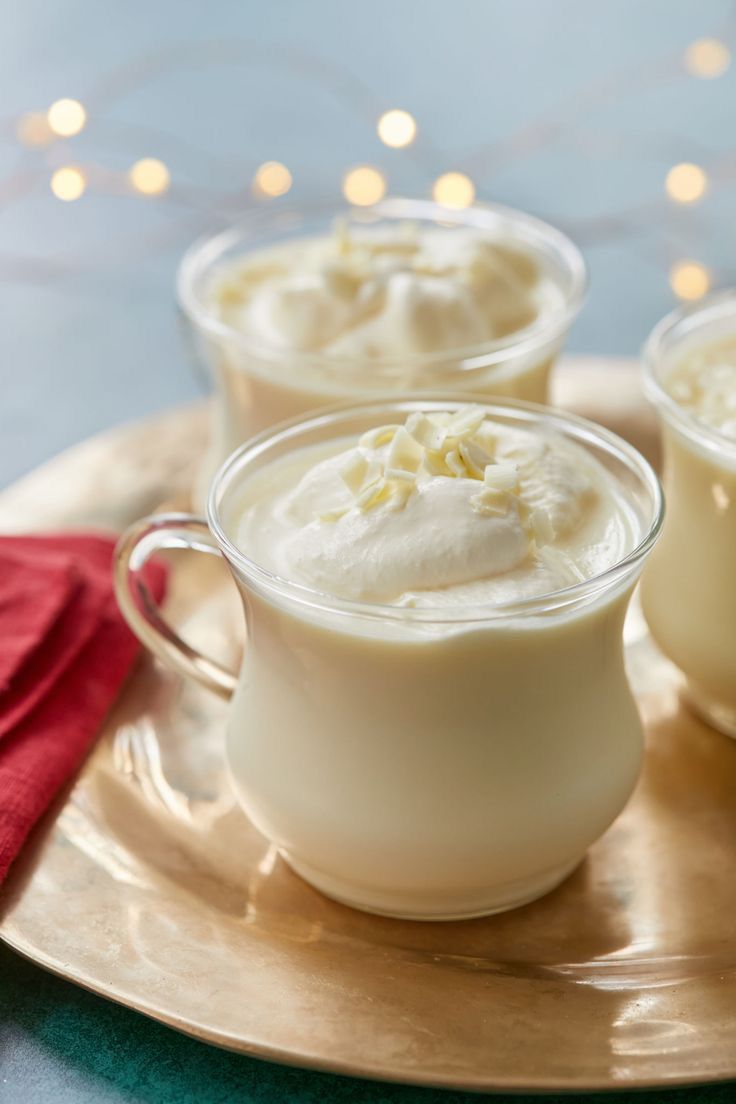 Belgian chocolate white hot chocolate