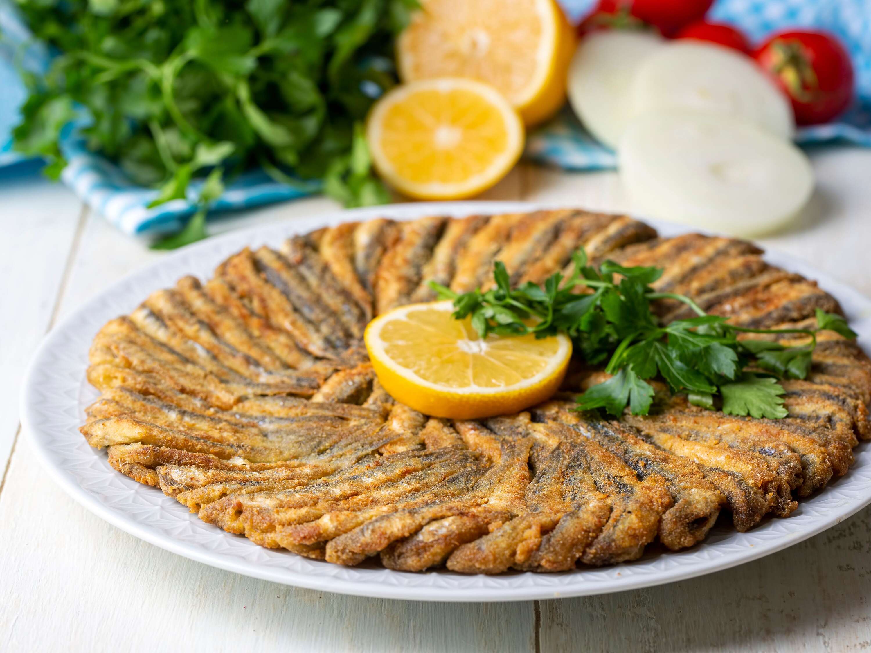 Hamsi Tava | Fried Anchovies | Жареная хамса | سمك الأنشوفة المقلي