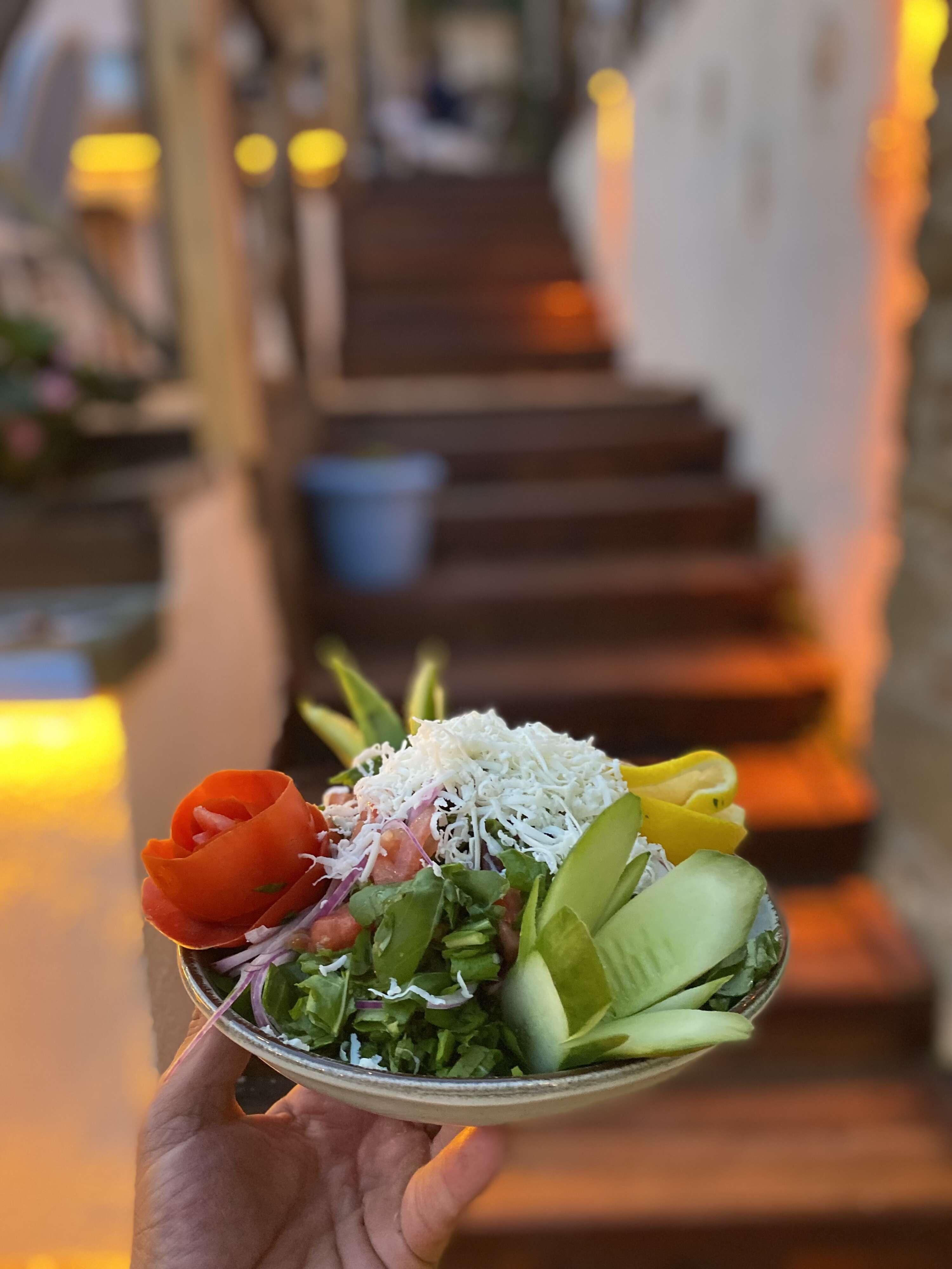 Roka domates salatası 