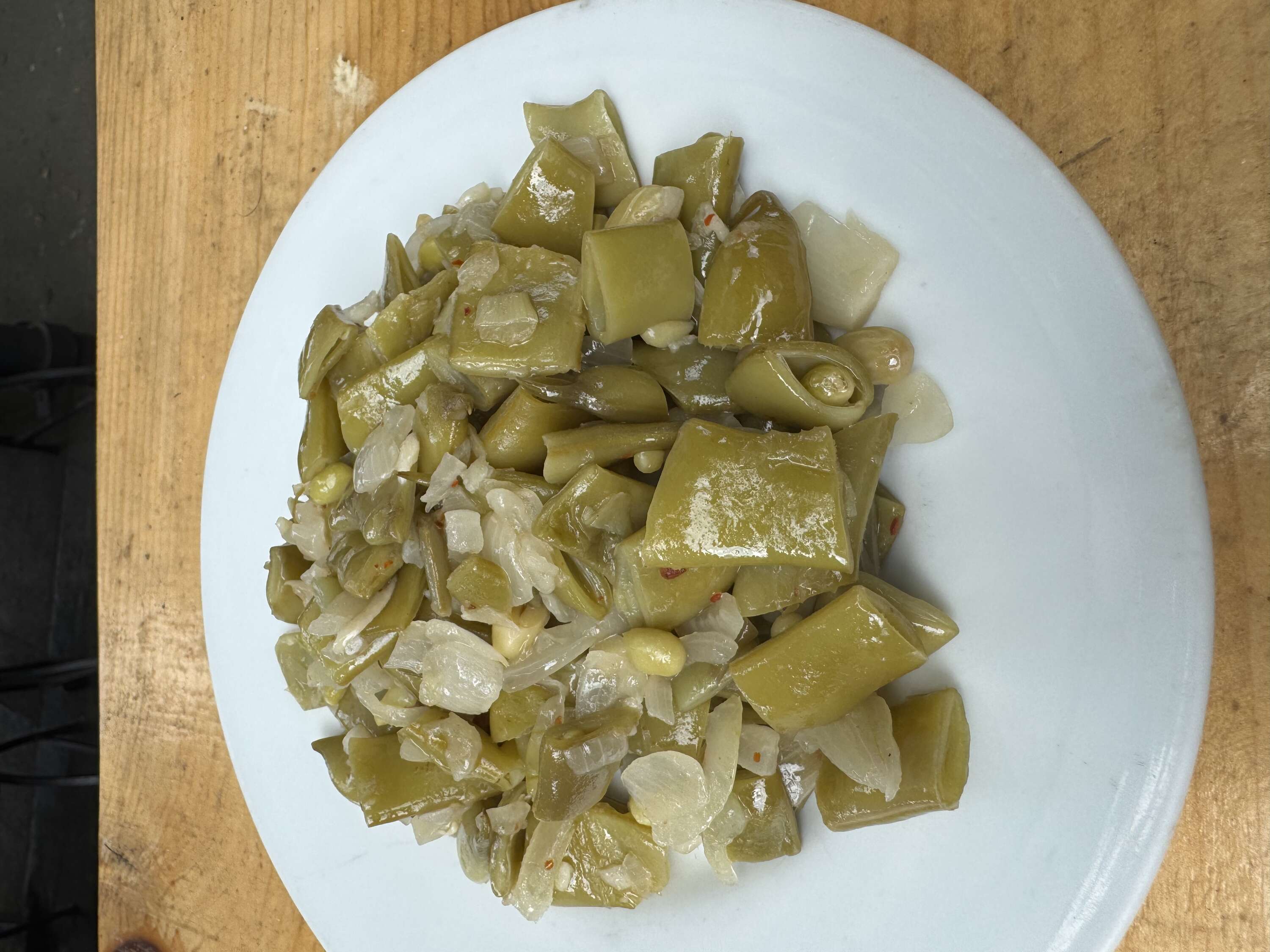 Sautéed pickled beans