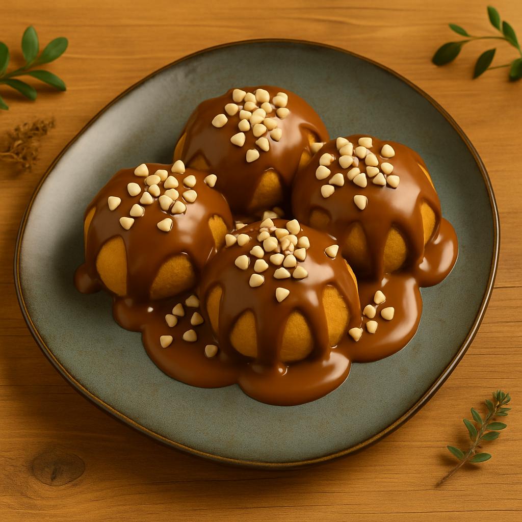Milk chocolate profiterole