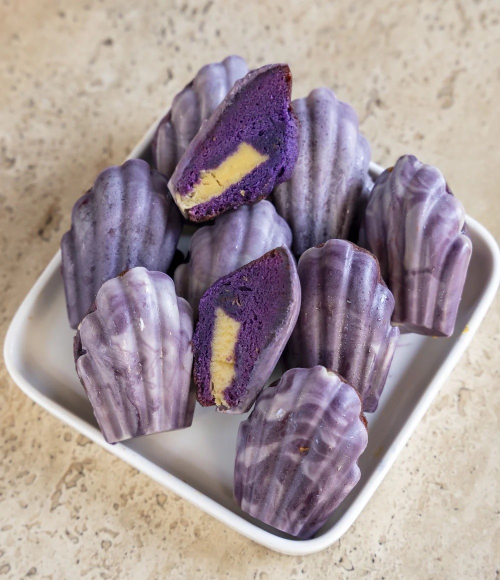 With lavender Madeleine