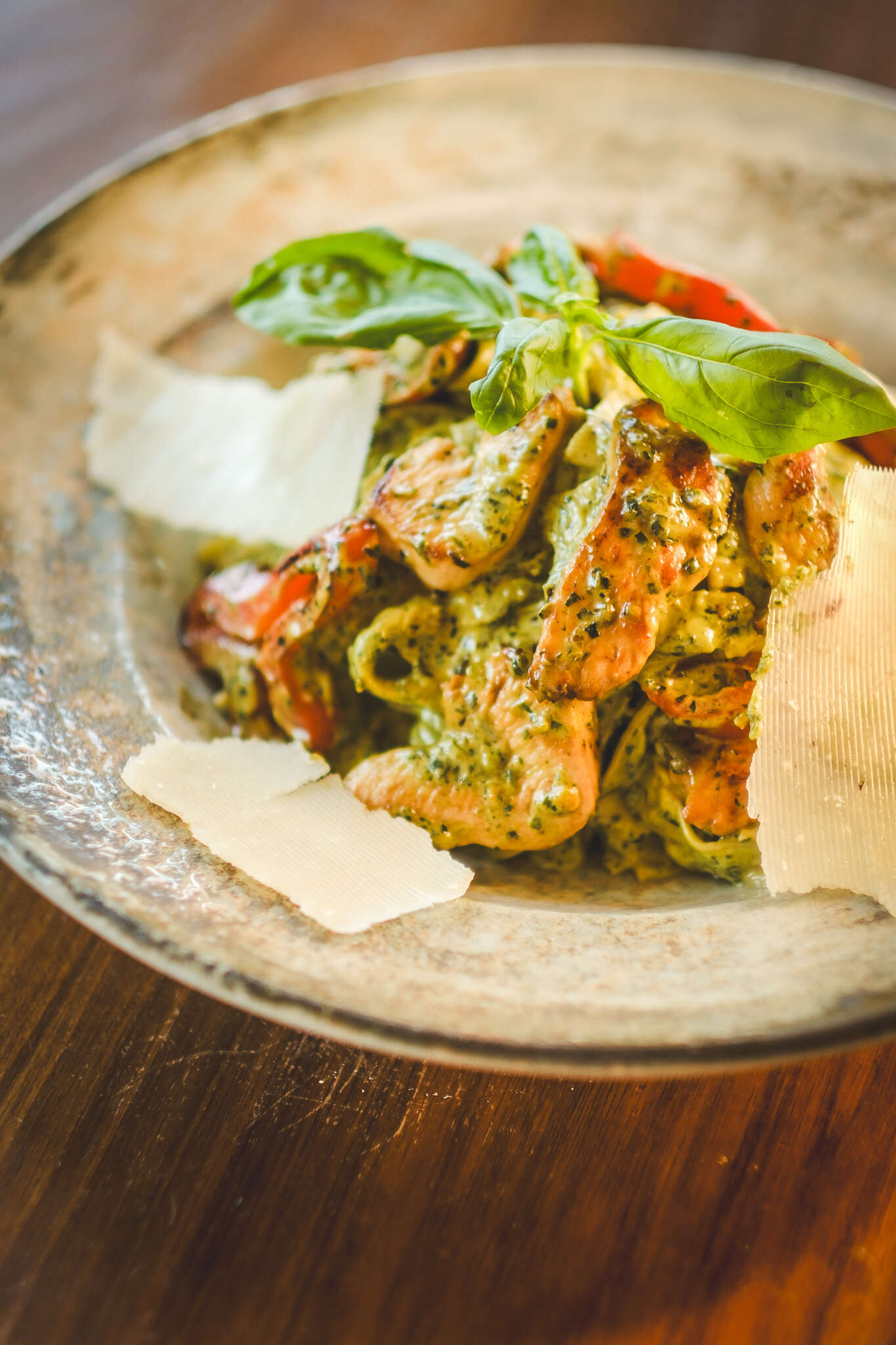 Chicken pesto pasta