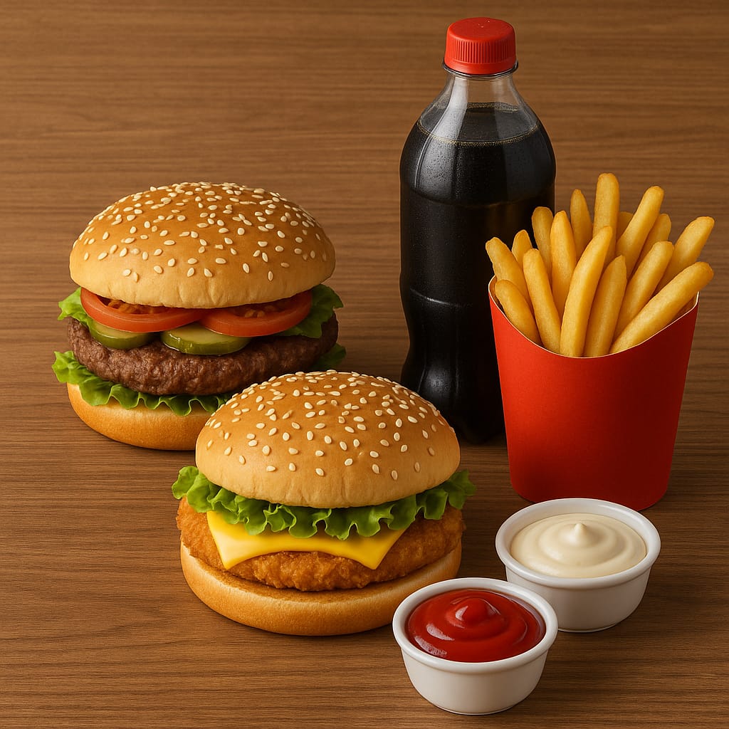 Köfte Tavuk Burger Menü