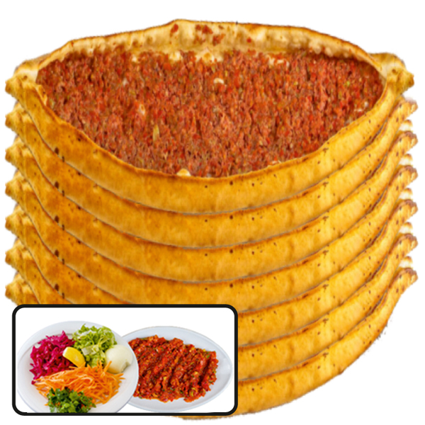 Kıymalı Çantık 10 Adet + Salata + Ezme