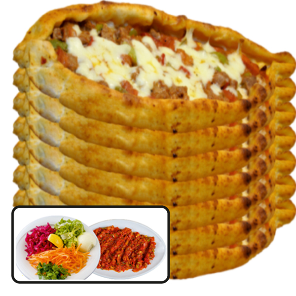 Karışık Çantık 10 Adet + Salata + Ezme