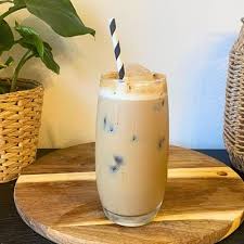Iced salted caramel latte