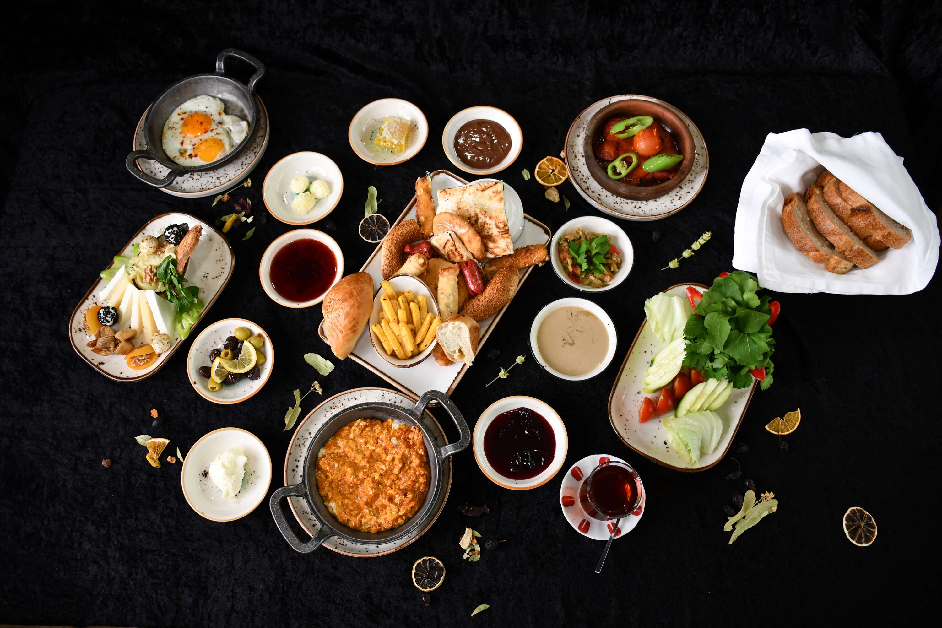 Serpme Kahvaltı (Turkish Breakfast Spread)