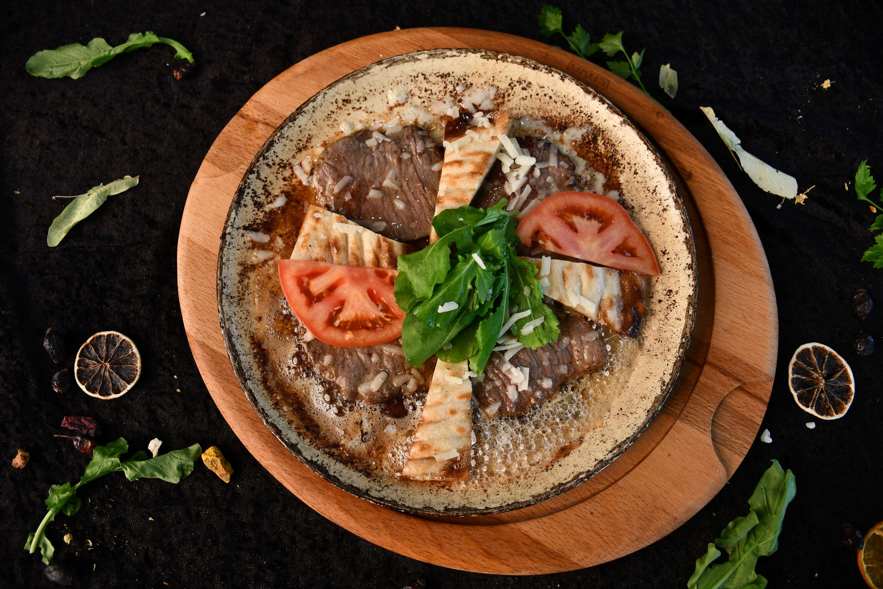 Tenderloin slices in butter