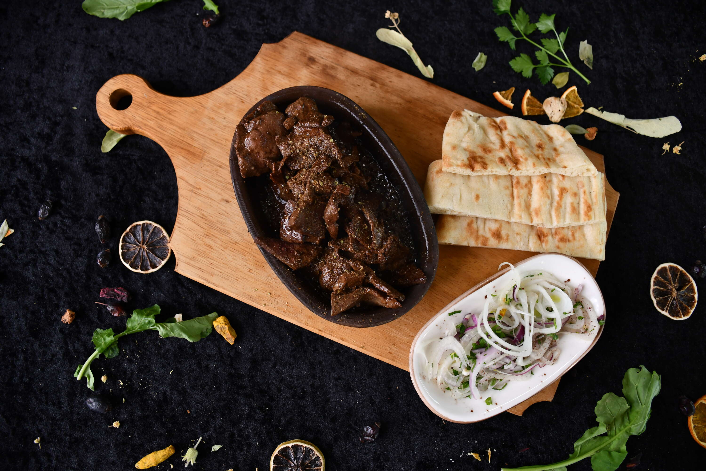 Liver on skewers