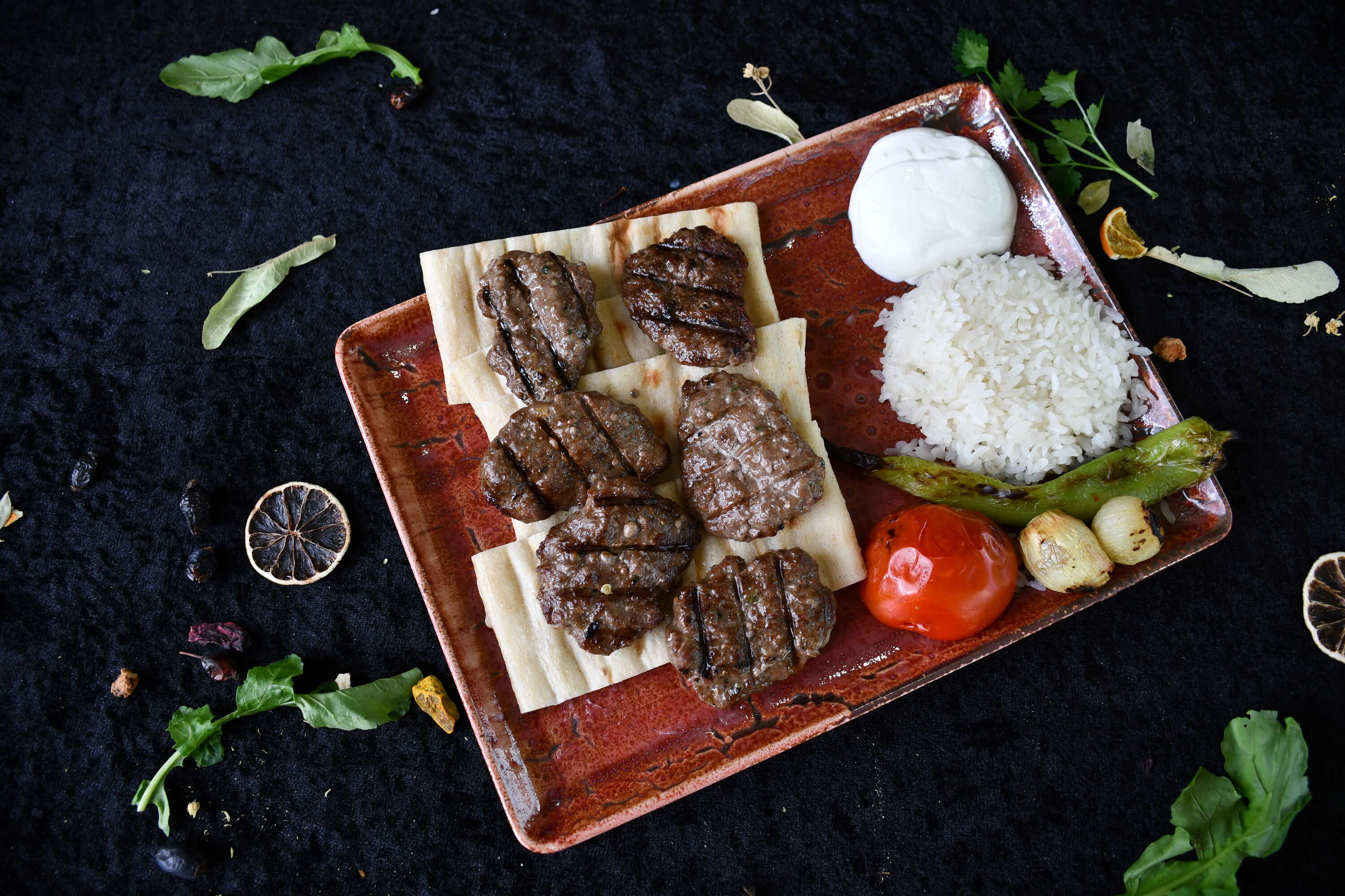Grilled meatballs