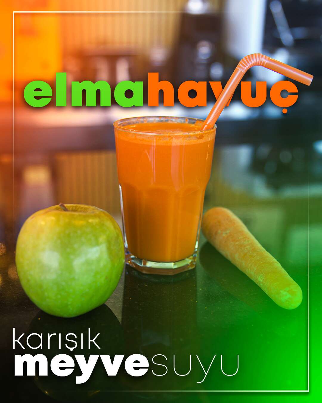 Elma Havuç Suyu + Bal