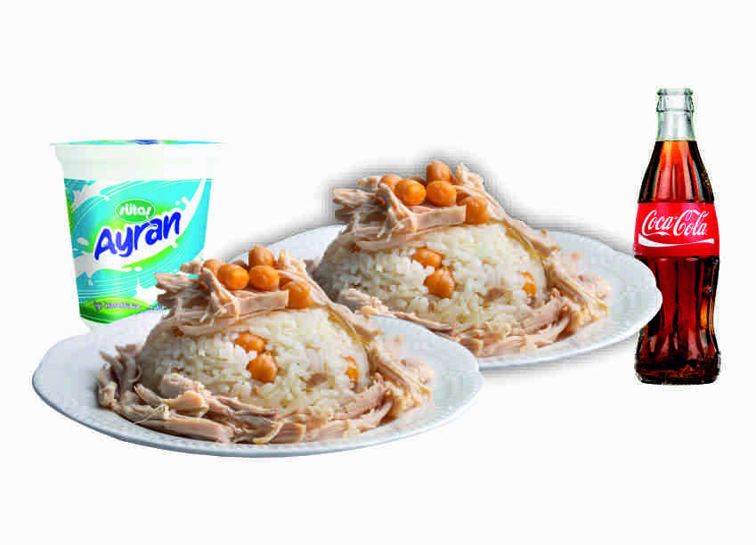 Tavuklu Pilav 2x ( 2 Kişilik Menü )