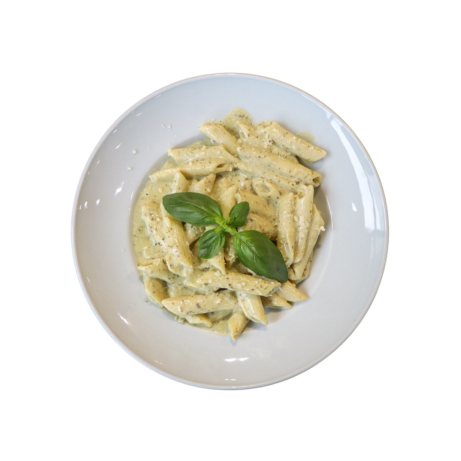 Pasta with pesto sauce