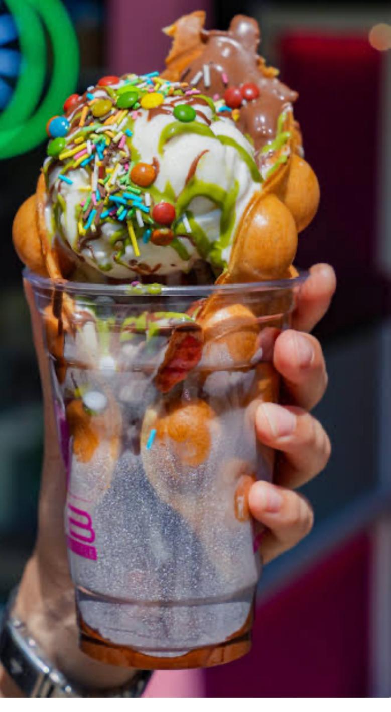 Bardakta Berlin Usulü Bubble Waffle
